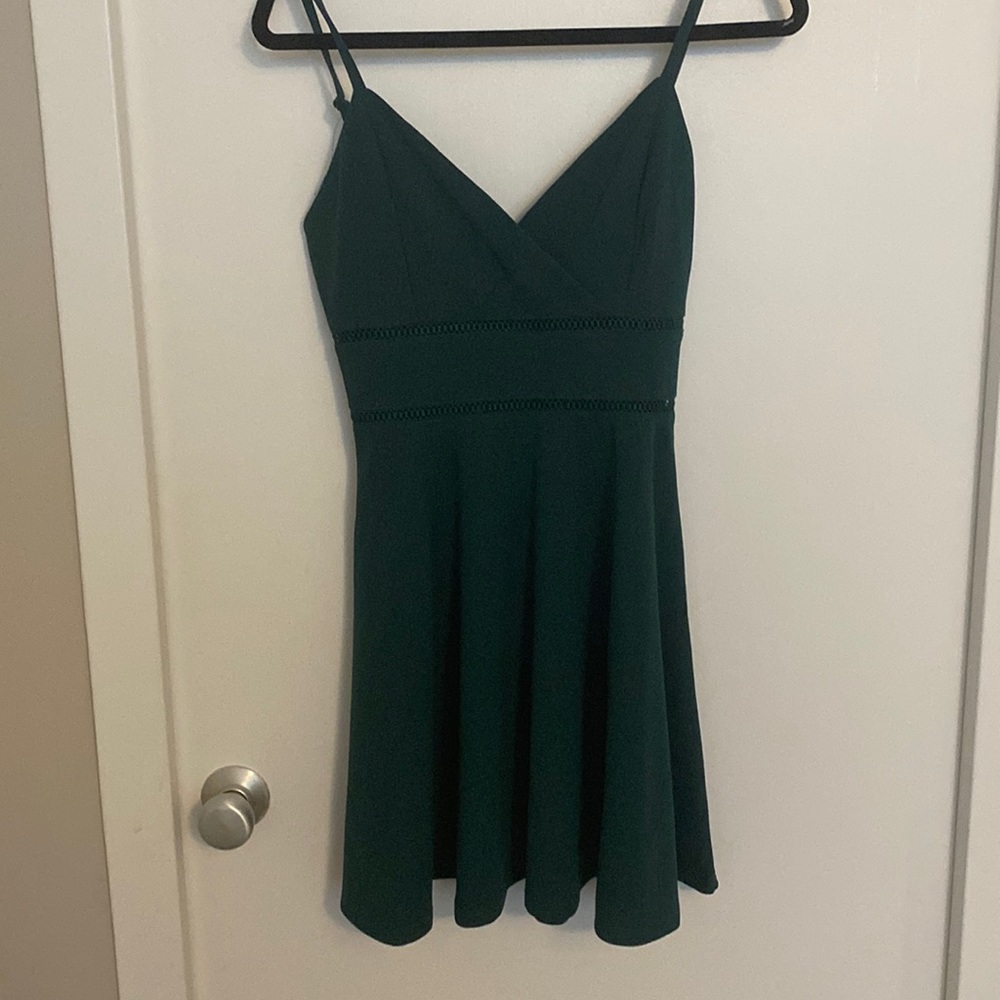 Emerald green dress